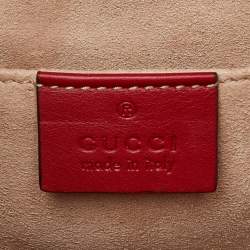 مملوكة مسبقًا حقيبة كتف غوتشي كانفاس جي جي سوبريم تيان متعدد الألوان صغيرة بقفل.