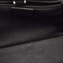 مملوكة مسبقًا Gucci Black GG Canvas and Leather Small Bardot Bag