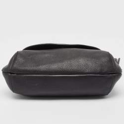 Pre Owned Gucci Black Leather Techno Horsebit Hobo