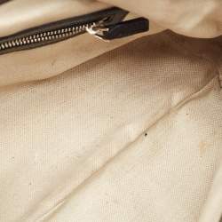 Pre Owned Gucci Black Leather Techno Horsebit Hobo