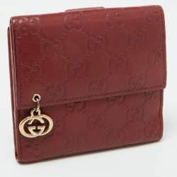 Gucci Brown Guccissima Leather Trifold Wallet  