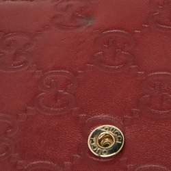 Gucci Brown Guccissima Leather Trifold Wallet  