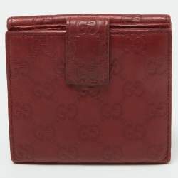 Gucci Brown Guccissima Leather Trifold Wallet  