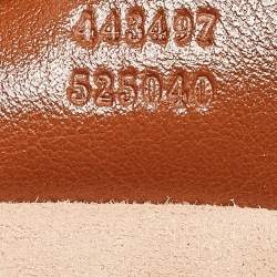 Pre Owned Gucci Brown Diagonal Quilt Leather Small GG Marmont Shoulder Bag