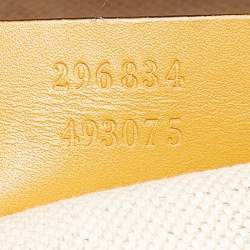 Pre Owned Gucci Mustard/Beige GG Canvas and Leather Sukey Shoulder Bag