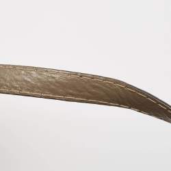 Pre Owned Gucci Grey/Beige GG Canvas and Leather Horsebit Jockey Hobo