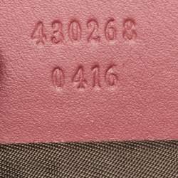 Pre Owned Gucci Multicolor GG Supreme Blooms Canvas and Leather Pouch