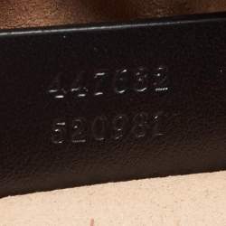 Pre Owned Gucci Black Matelassé Leather Small GG Marmont Shoulder Bag