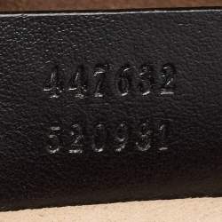 Pre Owned حقيبة كتف غوتشي جي جي مارمونت جلد ماتيلاسيه أحمر صغيرة