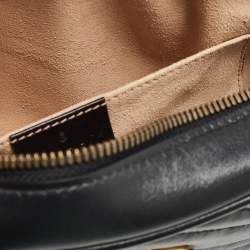 Pre Owned حقيبة كتف غوتشي جي جي مارمونت جلد ماتيلاسيه أحمر صغيرة