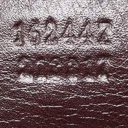 Pre Owned Gucci Brown Leather Large Britt Tote