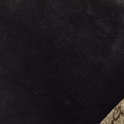 Pre Owned Gucci Black/Beige GG Supreme Canvas and Suede Medium Dionysus Shoulder Bag