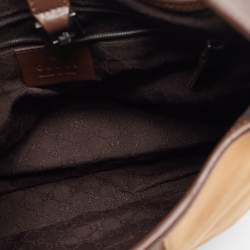 Pre Owned Gucci Brown Canvas and Leather Jackie O Hobo