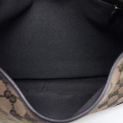 Pre Owned Gucci Black GG Canvas and Leather Jackie O Hobo