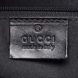 Pre Owned Gucci Black GG Canvas and Leather Jackie O Hobo