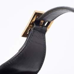 Pre Owned Gucci Black GG Canvas and Leather Jackie O Hobo