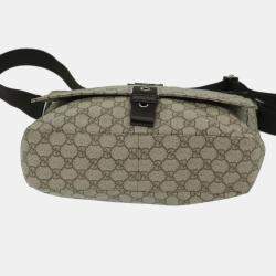 Gucci Beige Canvas GG Supreme shoulder bag