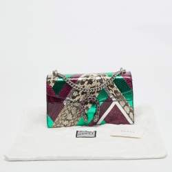 Pre Owned Gucci Multicolor Python Small Dionysus Crystals Shoulder Bag