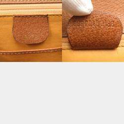 Gucci Brown Leather Small Bamboo Handle Bag