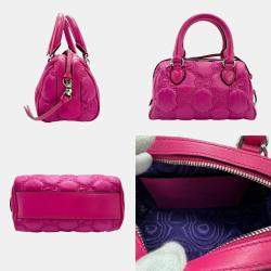 Gucci Pink Leather GG 'Love Parade' Matelassé Mini Bag w/ Strap