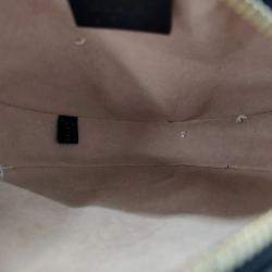 مملوكة مسبقًا Gucci Black  Leather Mini Ophidia Round Shoulder Bag