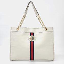 Pre Owned Gucci Rajah Tiger Head Shoulder Bag