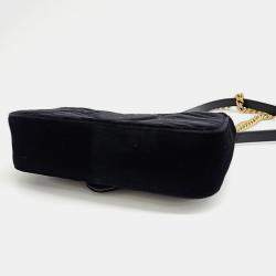 Pre Owned Gucci Matrasse Velvet Shoulder Bag