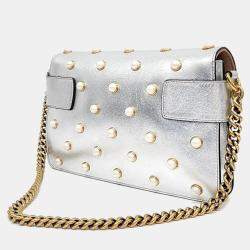 Gucci Silver Broadway Chain Bag