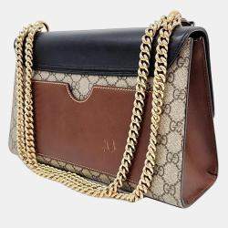 Gucci Beige Padlock Supreme Shoulder Bag 