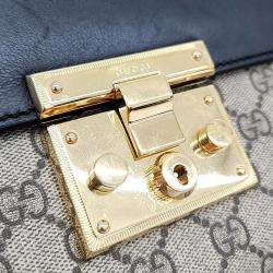 Gucci Beige Padlock Supreme Shoulder Bag 
