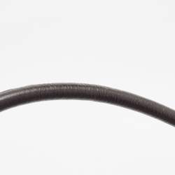 Pre Owned Gucci Beige/Black GG Canvas and Leather Abbey D-Ring Hobo