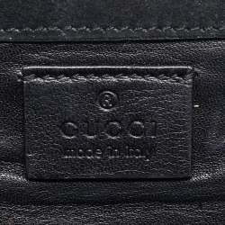 Pre Owned Gucci Black Microguccissima Patent Leather Small Broadway Clutch