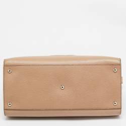 Pre Owned Gucci Beige Leather Soho Disco Tote