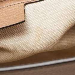 Pre Owned Gucci Beige Leather Soho Disco Tote