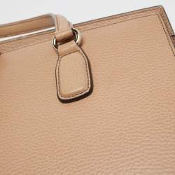 Pre Owned Gucci Beige Leather Soho Disco Tote