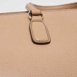 Pre Owned Gucci Beige Leather Soho Disco Tote