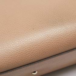 Pre Owned Gucci Beige Leather Soho Disco Tote