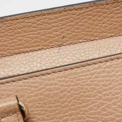 Pre Owned Gucci Beige Leather Soho Disco Tote