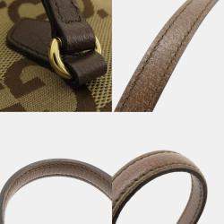 Gucci Beige/Brown Jumbo GG Canvas Ophidia Tote