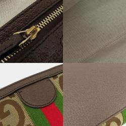 Gucci Beige/Brown Jumbo GG Canvas Ophidia Tote