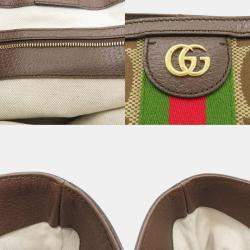 Gucci Beige/Brown Jumbo GG Canvas Ophidia Tote