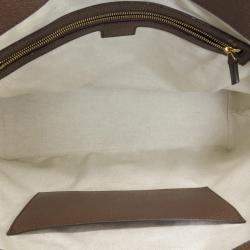 Gucci Beige/Brown Jumbo GG Canvas Ophidia Tote