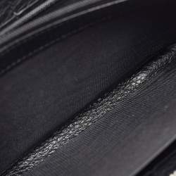 Pre Owned Gucci Black Leather Studded Soho Continental Wallet