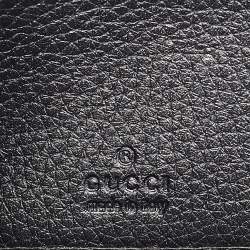 Pre Owned Gucci Black Leather Studded Soho Continental Wallet
