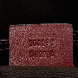 Pre Owned Gucci Multicolor Velvet and Leather Medium 85th Anniversary Boston Bag