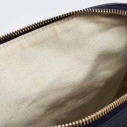 Pre Owned Gucci Purple GG Imprime Canvas and Leather Medium Joy Boston Bag