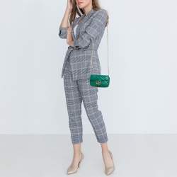 Pre Owned حقيبة كتف غوتشي سوبر مارمونت جي جي جلد ماتيلاس بني صغيرة 