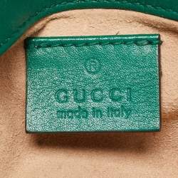 Pre Owned حقيبة كتف غوتشي سوبر مارمونت جي جي جلد ماتيلاس بني صغيرة 