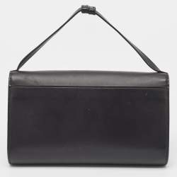 Pre Owned Gucci Black Leather Zumi Clutch Bag