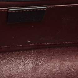 Pre Owned Gucci Black Leather Zumi Clutch Bag